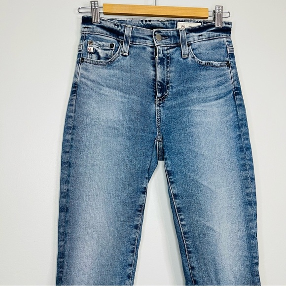 AG Women's Blue Farrah bootcut crop Jeans blue size 25 - Picture 3 of 9